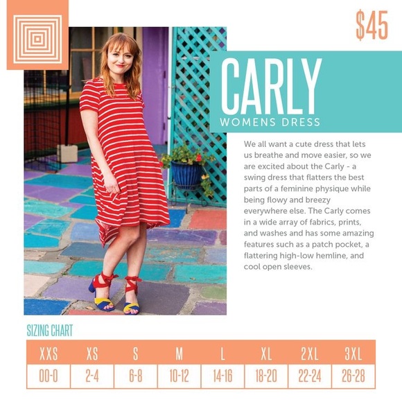 Lularoe Carly Size Small S - Fall Pattern ๐ - Picture 6 of 6